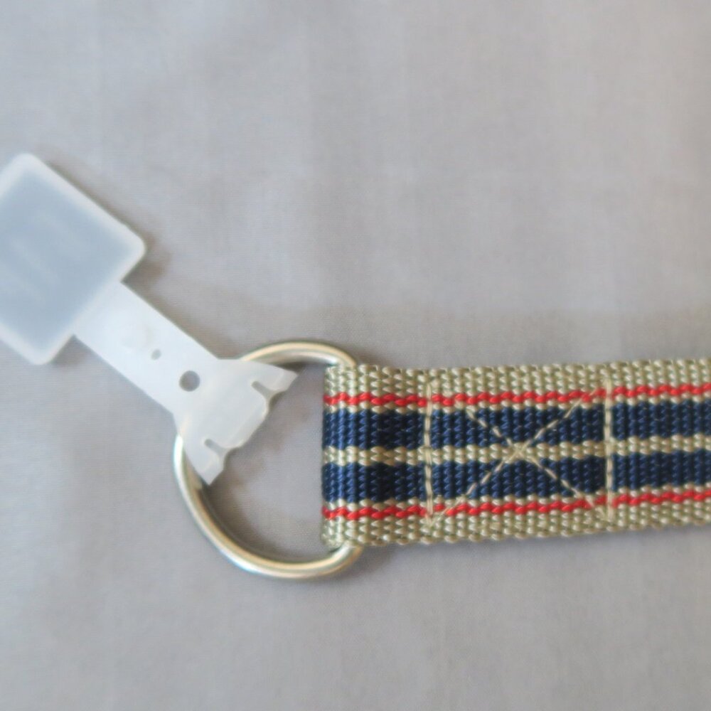 GapKids Boys Tan/Navy Blue/Red Striped Belt  Size XS 4